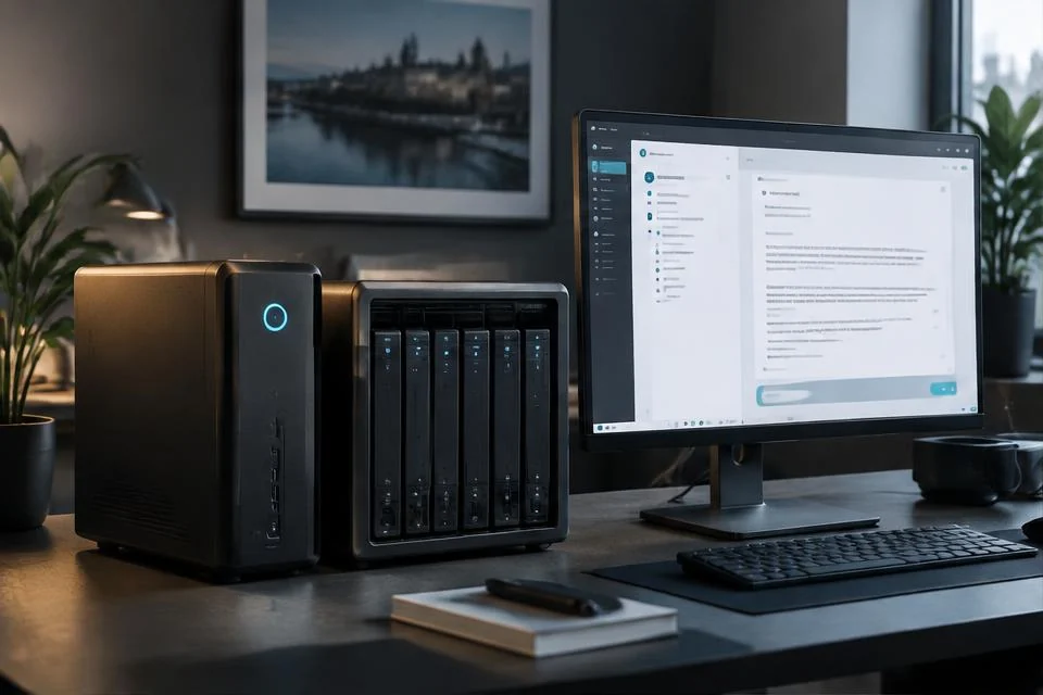 Computer and local server for an AI document assistant