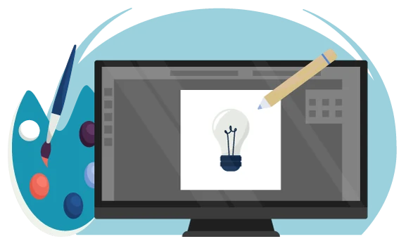 Web graphic designer — web service offered by LaFirme Web Agency in Quebec