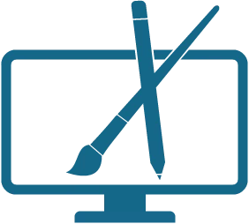 Icône expertise web : Graphiste Web